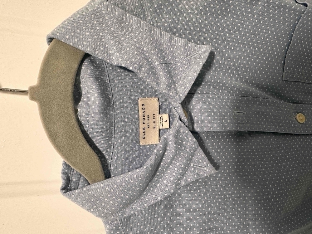Club Monaco Gray Slim Fit Long Sleeve Button Up Shirt Size S​​